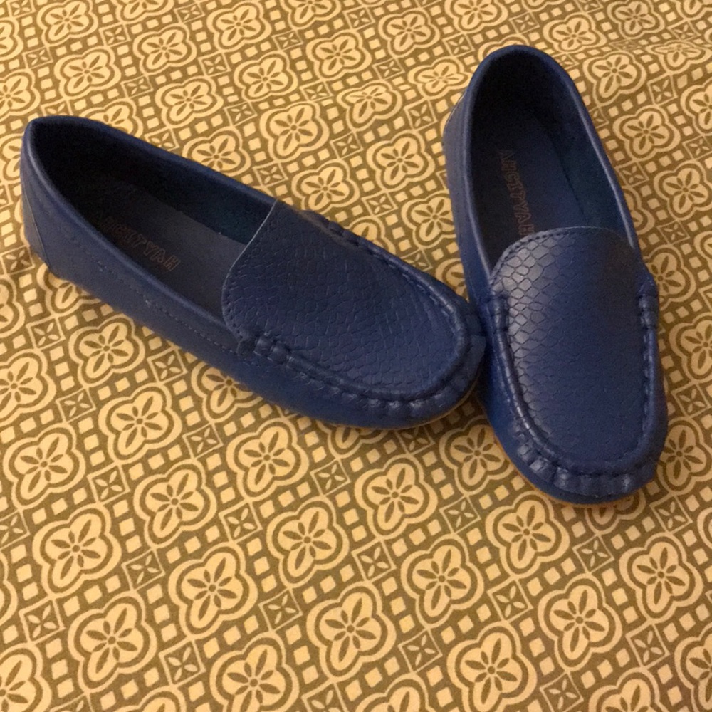 Blue loafers